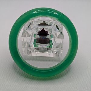 Green Jade Bangle Bracelet